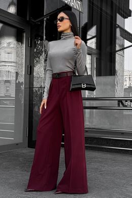 Брюки палаццо Джил бургунді Jadone Fashion
