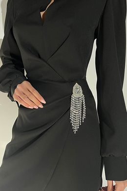 Короткое вечернее черное платье Дайон Jadone Fashion