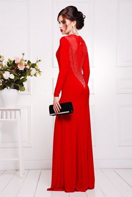 Вечернее красное платье в пол Аркадия Lenida
