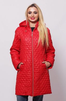 Червона жіноча батальна куртка Саманта Murenna Furs