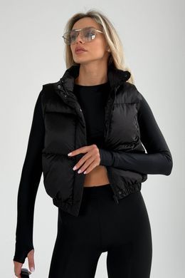 Короткий жилет Скай черный Jadone Fashion
