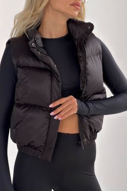 Короткий жилет Скай черный Jadone Fashion