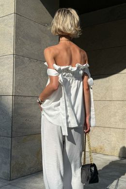 Льняная туника Ная молочная Jadone Fashion