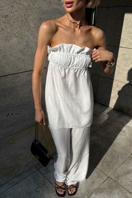 Льняная туника Ная молочная Jadone Fashion