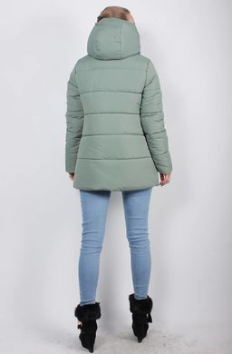 Оливковая куртка К 30-03(к) Murenna Furs