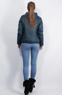 Жіноча бірюзова куртка К-40 Murenna Furs