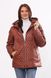 Женская коричневая демисезонная комбинированная куртка Murenna, 30