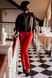 Стильні жіночі червоні замшеві штани Линколь, 42