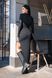 Трикотажное черное платье миди Ариэль, 40-42