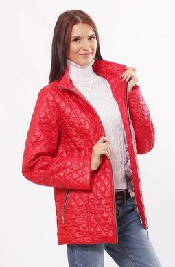 Красная демисезонная стеганая куртка Murenna Murenna Furs