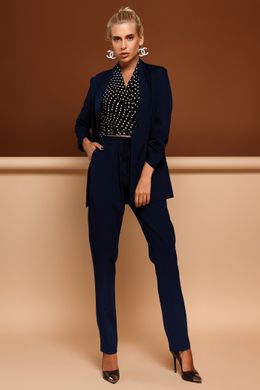 Темно-синій брючний костюм Фейт Jadone Fashion