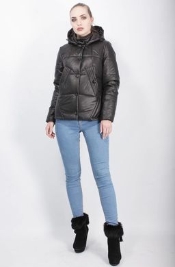Жіноча чорна куртка К-38 Murenna Furs
