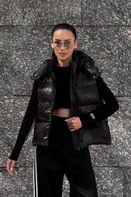 Черный жилет Кул биопух Jadone Fashion