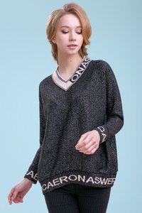 Чорний пуловер 3288 Seventeen