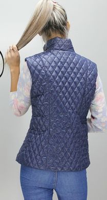 Стильна жіноча темно-синя жилетка КС Murenna Furs