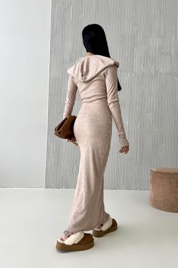 Трикотажное бежевое платье Жозе Jadone Fashion