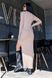 Трикотажное бежевое платье миди Ариэль, 40-42