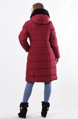 Жіноча зимова куртка з капюшоном Христина марсала Murenna Furs