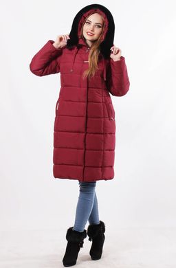 Жіноча зимова куртка з капюшоном Христина марсала Murenna Furs