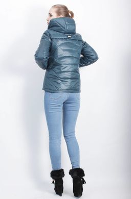 Жіноча бірюзова куртка К-38 Murenna Furs