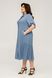 Лляна літня жіноча сукня Світлана джинс, 50