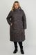 Женское стеганое демисезонное пальто Трансформер капучино, 48