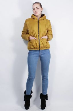 Женская горчичная куртка К-40 Murenna Furs