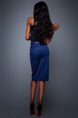 Темно-синя жіноча спідниця Лаккі Jadone Fashion