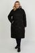 Женское стеганое весеннее пальто Трансформер черное, 48