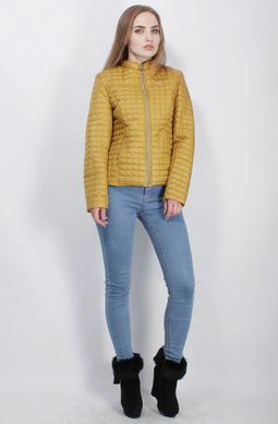 Женская горчичная куртка 1-К Murenna Furs