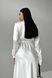 Атласное белое длинное платье Юнона, 42-44