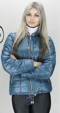 Жіноча бірюзова куртка КР2 Murenna Furs