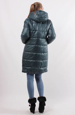 Зимова бірюзова куртка К-33 Murenna Furs
