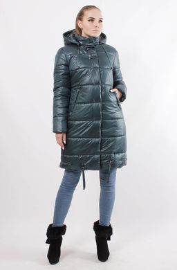 Зимова бірюзова куртка К-33 Murenna Furs