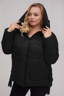 Весняна жіноча куртка чорна 996 Riches