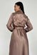 Атласное длинное платье Юнона мокко, 42-44
