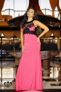 Вечернее розовое платье Кассандра Luzana