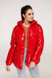 Красная лаковая куртка В-1266 Favoritti
