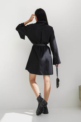 Черное хлопковое платье рубашка Сансет Jadone Fashion