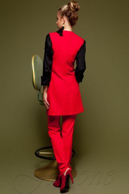 Брючний жіночий червоний костюм Канді Jadone Fashion