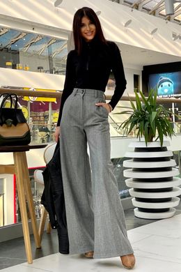 Серые женские брюки палаццо Фива Jadone Fashion