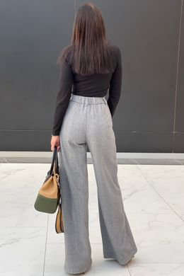 Сірі жіночі брюки палаццо Фіва Jadone Fashion