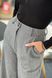 Сірі жіночі брюки палаццо Фіва, 40-42