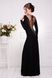 Вечернее женское черное платье в пол Аркадия, 42