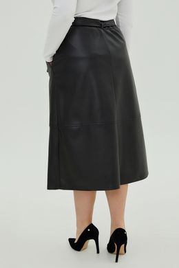 Женская черная юбка из экокожи Опиум All Posa