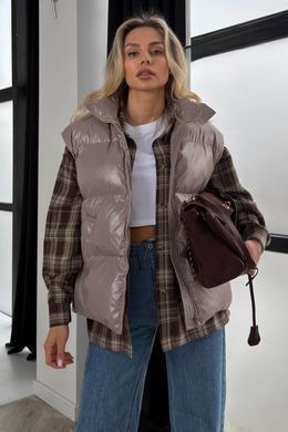 Жилет женский стеганый Айви мокко Jadone Fashion