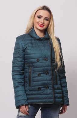 Стильная женская бирюзовая куртка К2 Murenna Furs