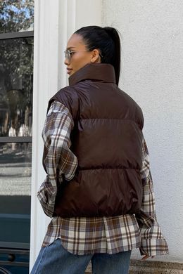 Жилет Хат біопух шоколад Jadone Fashion