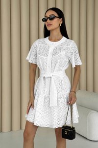 Біла сукня з прошви Оланда Jadone Fashion