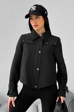 Черная короткая куртка Зарин Jadone Fashion